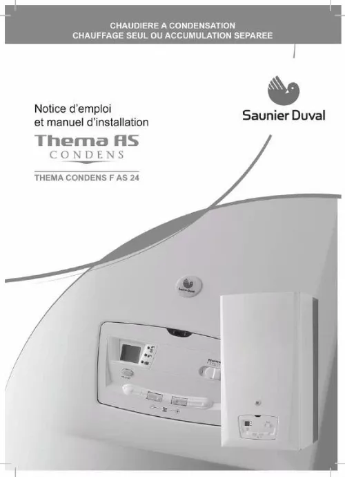 Notice SAUNIER DUVAL THEMA CONDENS F AS 24 chaudière Trouver une — free download